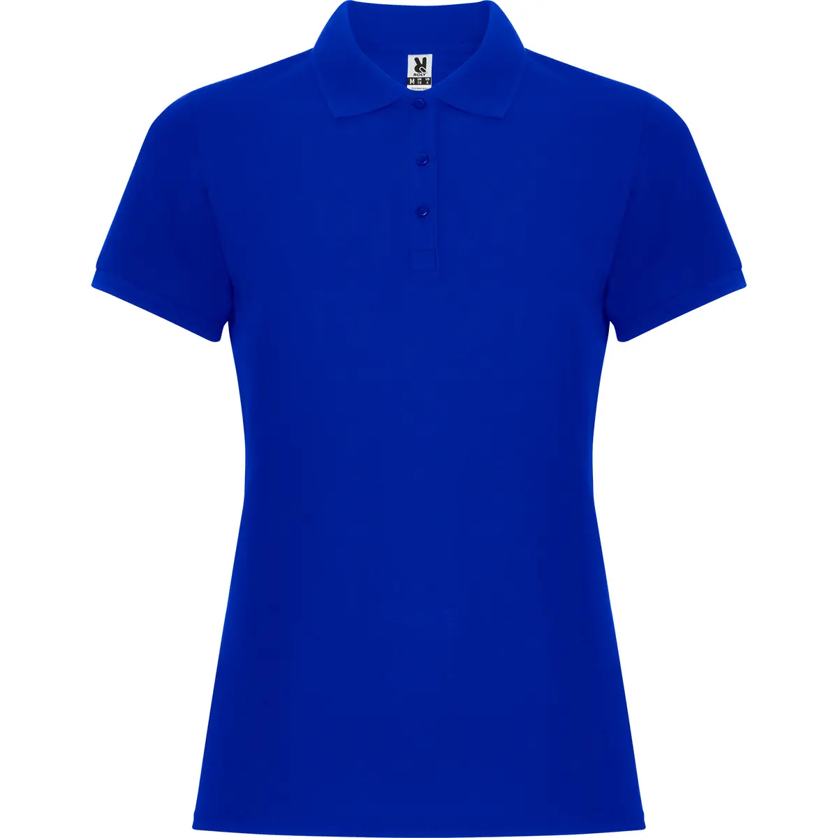 Polo piqué mujer Roly PEGASO WOMAN PREMIUM 11 Polo Roly PEGASO WOMAN PREMIUM en azul royal, vista frontal