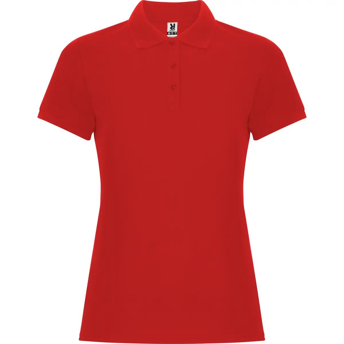 Polo piqué mujer Roly PEGASO WOMAN PREMIUM 23 Polo Roly PEGASO WOMAN PREMIUM en rojo, vista frontal