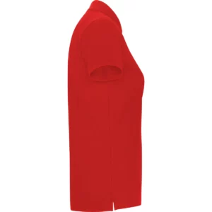 Polo Roly PEGASO WOMAN PREMIUM en rojo, vista lateral opuesta