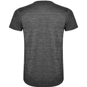 Camiseta técnica de manga corta para hombre Roly ZOLDER, color blanco/negro vigoré