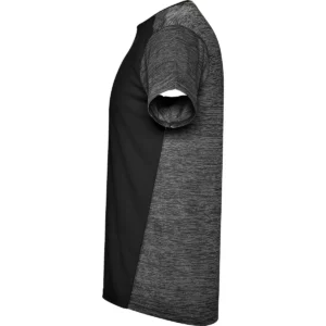 Camiseta técnica de manga corta para hombre Roly ZOLDER, color negro/negro vigoré