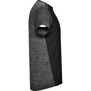 Camiseta técnica de manga corta para hombre Roly ZOLDER, color negro/negro vigoré