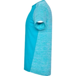 Camiseta técnica de manga corta para hombre Roly ZOLDER, color turquesa/turquesa vigoré