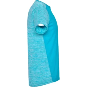 Camiseta técnica de manga corta para hombre Roly ZOLDER, color turquesa/turquesa vigoré