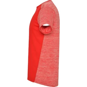 Camiseta técnica de manga corta para hombre Roly ZOLDER, color rojo/rojo vigoré