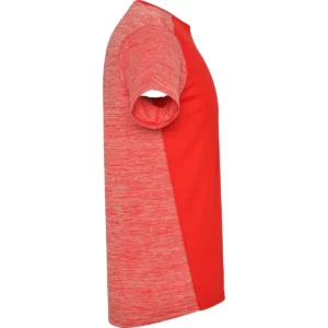 Camiseta técnica de manga corta para hombre Roly ZOLDER, color rojo/rojo vigoré
