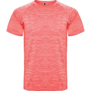 Camiseta técnica para hombre Roly AUSTIN, color coral flúor vigoré