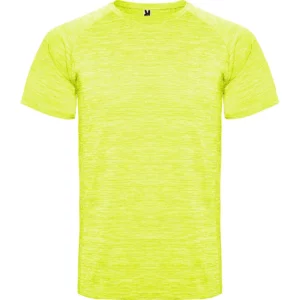 Camiseta técnica para hombre Roly AUSTIN, color amarillo flúor vigoré
