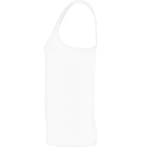 Camiseta técnica de tirantes para mujer Roly AIDA, color blanco
