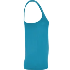 Camiseta técnica de tirantes para mujer Roly AIDA, color turquesa
