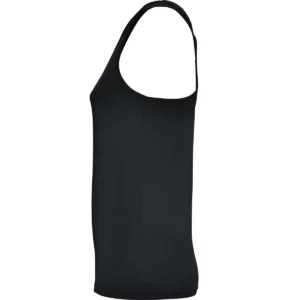 Camiseta técnica de tirantes para mujer Roly AIDA, color ébano