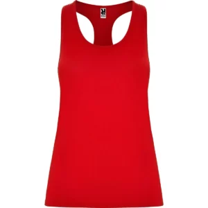Camiseta técnica de tirantes para mujer Roly AIDA, color rojo