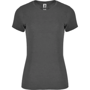 Camiseta de manga corta para mujer Roly FOX WOMAN, color negro vigoré