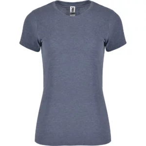 Camiseta de manga corta para mujer Roly FOX WOMAN, color dénim vigoré