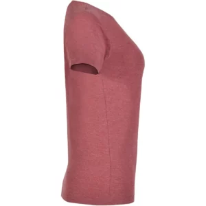 Camiseta de manga corta para mujer Roly FOX WOMAN, color granate vigoré