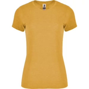 Camiseta de manga corta para mujer Roly FOX WOMAN, color mostaza vigoré