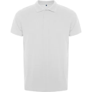 Polo Roly ROVER en blanco, vista frontal