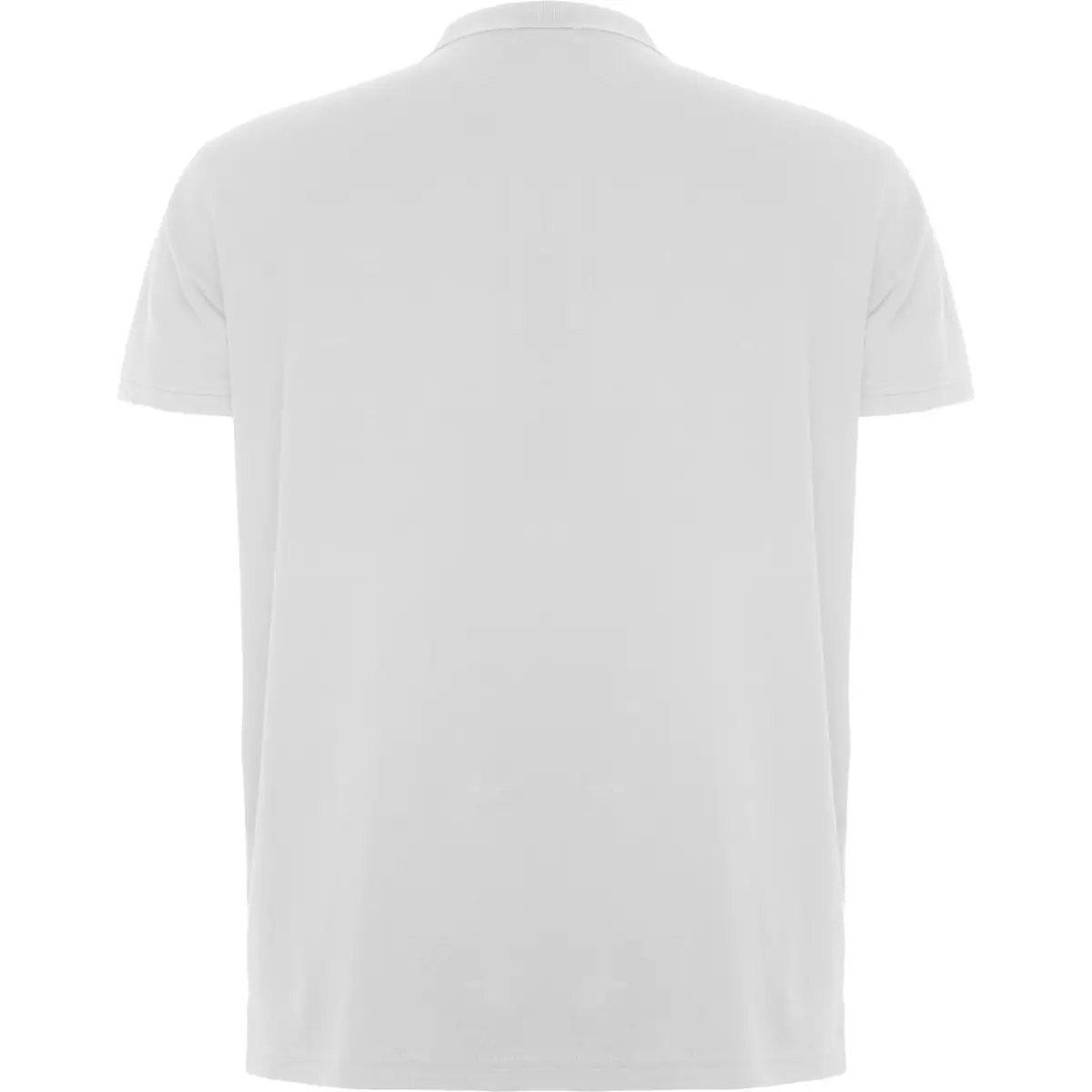 Polo de trabajo manga corta Roly ROVER 6 Polo Roly ROVER en blanco, vista trasera