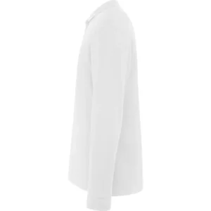 Polo Roly ROVER L/S en blanco de manga larga, vista lateral
