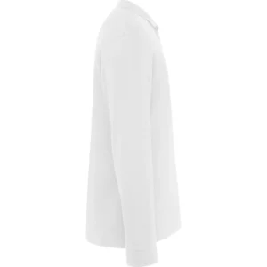 Polo Roly ROVER L/S en blanco de manga larga, vista lateral opuesta