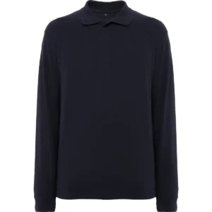 Polo Roly ROVER L/S en azul marino de manga larga, vista frontal