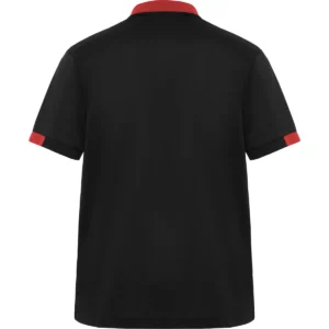 Polo Roly SAMURAI en negro y rojo, vista trasera