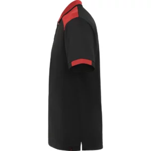 Polo Roly SAMURAI en negro y rojo, vista lateral
