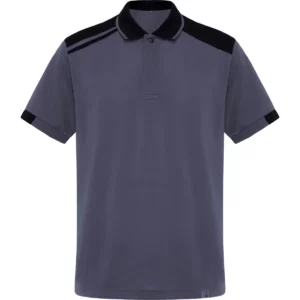 Polo Roly SAMURAI en plomo y negro, vista frontal