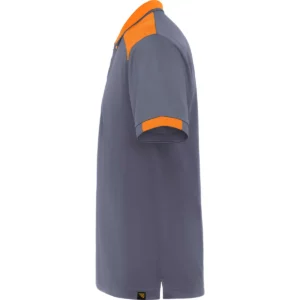 Polo Roly SAMURAI en plomo y naranja, vista lateral