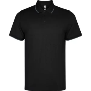 Polo Roly SIAN en negro, vista frontal