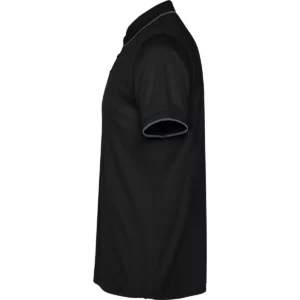 Polo Roly SIAN en negro, vista lateral