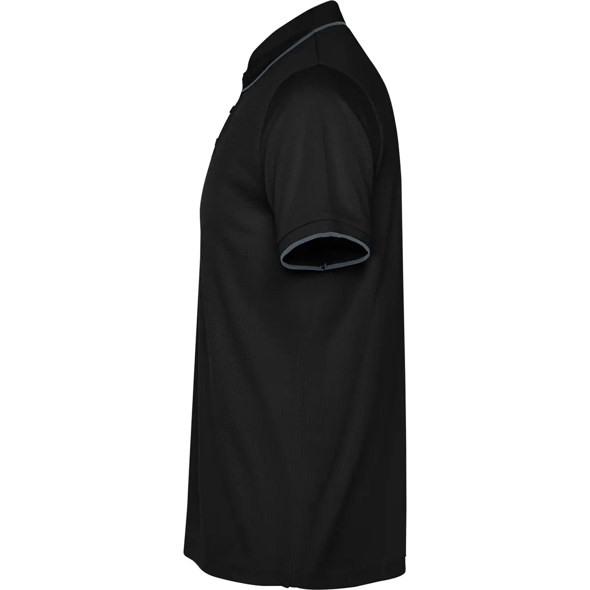 Polo técnico unisex Roly SIAN 10 Polo Roly SIAN en negro, vista lateral