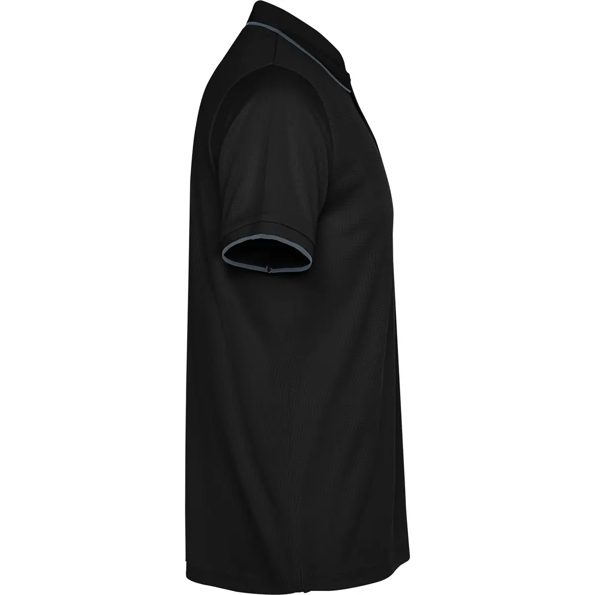 Polo técnico unisex Roly SIAN 11 Polo Roly SIAN en negro, vista lateral opuesta