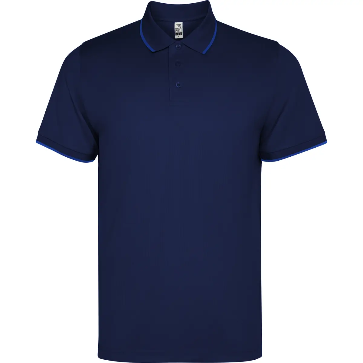 Polo técnico unisex Roly SIAN 21 Polo Roly SIAN en azul marino, vista frontal