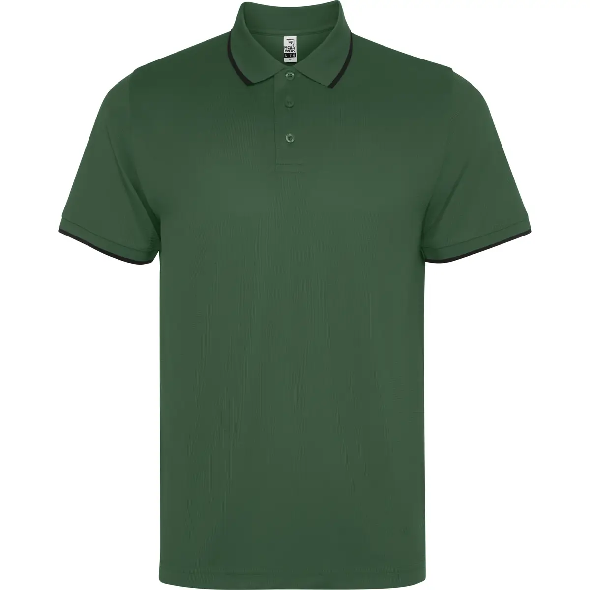 Polo técnico unisex Roly SIAN 25 Polo Roly SIAN en verde botella, vista frontal
