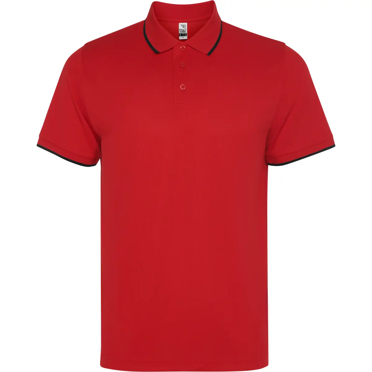 Polo técnico unisex Roly SIAN 29 Polo Roly SIAN en rojo, vista frontal