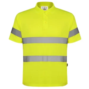 Polo Roly POLARIS en amarillo flúor, vista frontal
