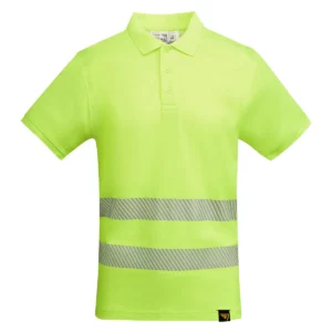 Polo Roly ATRIO en amarillo flúor, vista frontal