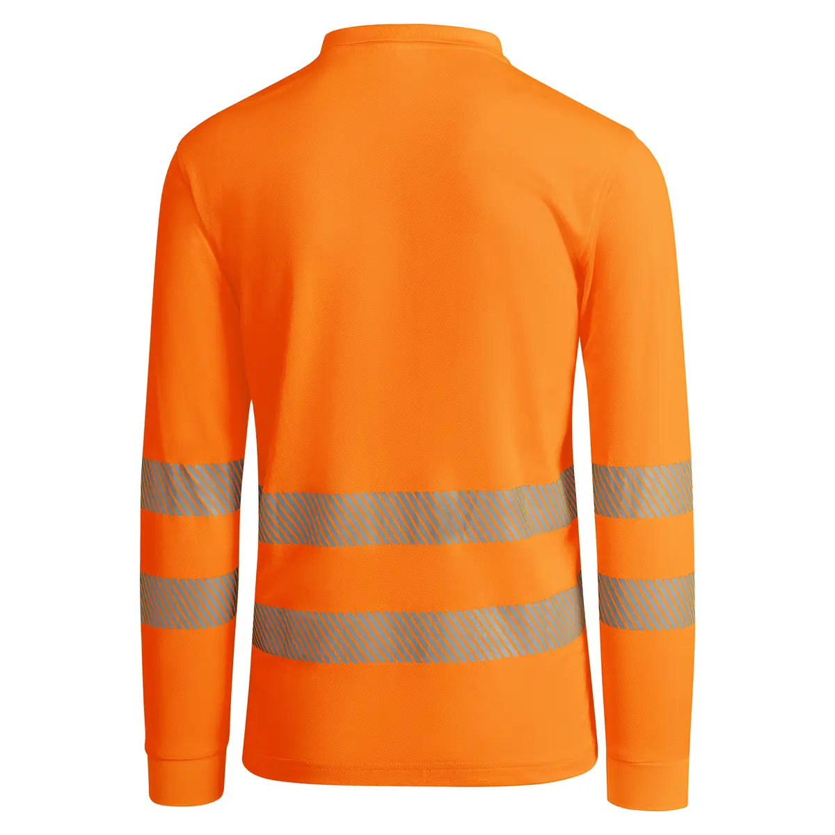 Polo alta visibilidad manga larga Roly ATRIO LS 12 Polo Roly ATRIO LS en naranja flúor de manga larga, vista trasera
