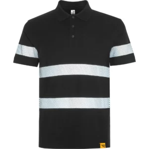 Polo Roly FORAN en negro, vista frontal