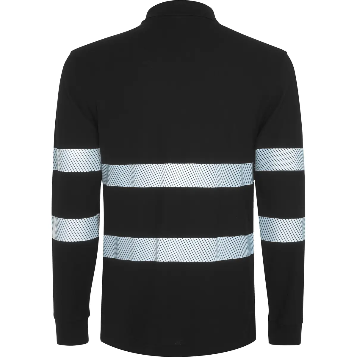 Polo visibilidad aumentada manga larga Roly FORAN L/S 6 Polo Roly FORAN L/S en negro de manga larga, vista trasera