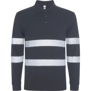 Polo Roly FORAN L/S en plomo de manga larga, vista frontal