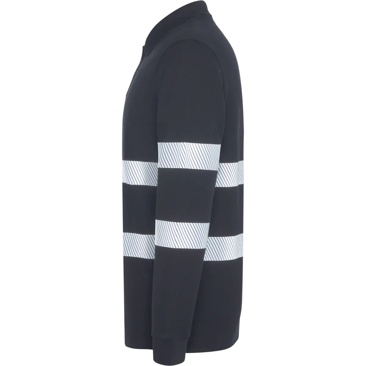 Polo visibilidad aumentada manga larga Roly FORAN L/S 8 Polo Roly FORAN L/S en plomo de manga larga, vista lateral