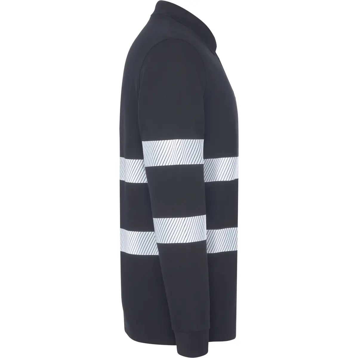 Polo visibilidad aumentada manga larga Roly FORAN L/S 9 Polo Roly FORAN L/S en plomo de manga larga, vista lateral opuesta