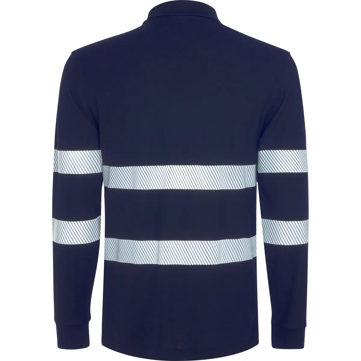 Polo visibilidad aumentada manga larga Roly FORAN L/S 14 Polo Roly FORAN L/S en azul marino de manga larga, vista trasera