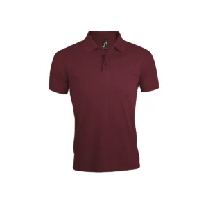 Polo Sol’s PRIME MEN en color Burdeos, vista frontal