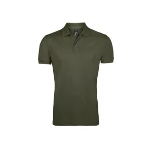 Polo Sol’s PRIME MEN en color Army, vista frontal