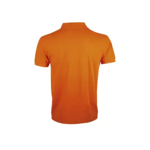 Polo Sol’s PRIME MEN en color Naranja, vista trasera