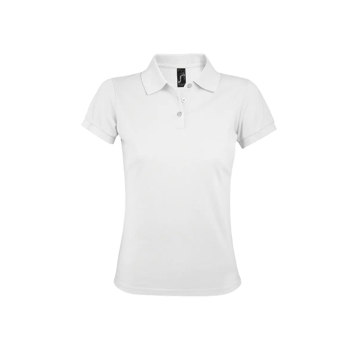 Polo mujer SOL’S PRIME WOMEN 00573 3 Polo Sol’s PRIME WOMEN en color Blanco, vista frontal