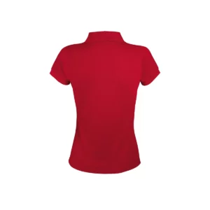Polo Sol’s PRIME WOMEN en color Rojo, vista trasera